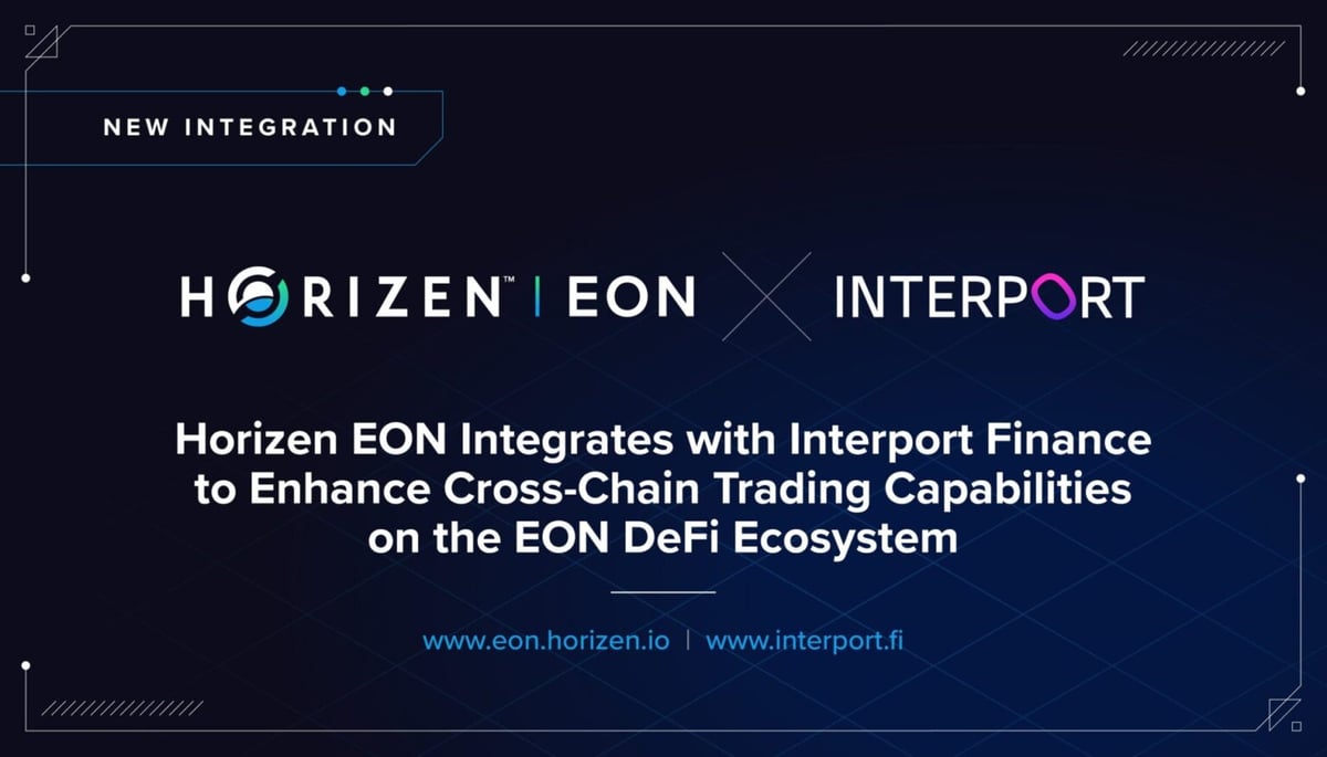 Horizen EON Integrates With Interport Finance To Boost Cross-Chain Trading Functions On The EON DeFi Ecosystem