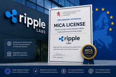 Ripple Secures Preliminary MiCA Approval in Luxembourg