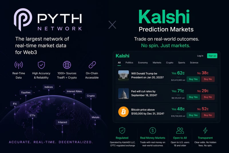 Kalshi Taps Pyth Pro as its Exclusive Data Layer